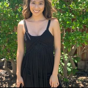 Zara Woman boho spaghetti strap dress XS